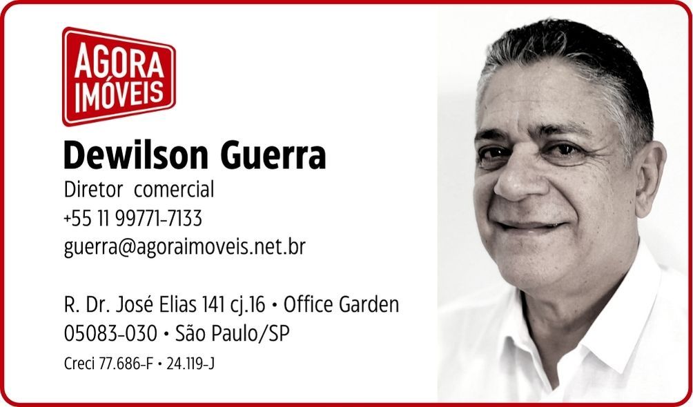 Dewilson Guerra, diretor comercial da Agora Imóveis, Alto da Lapa, São Paulo/SP